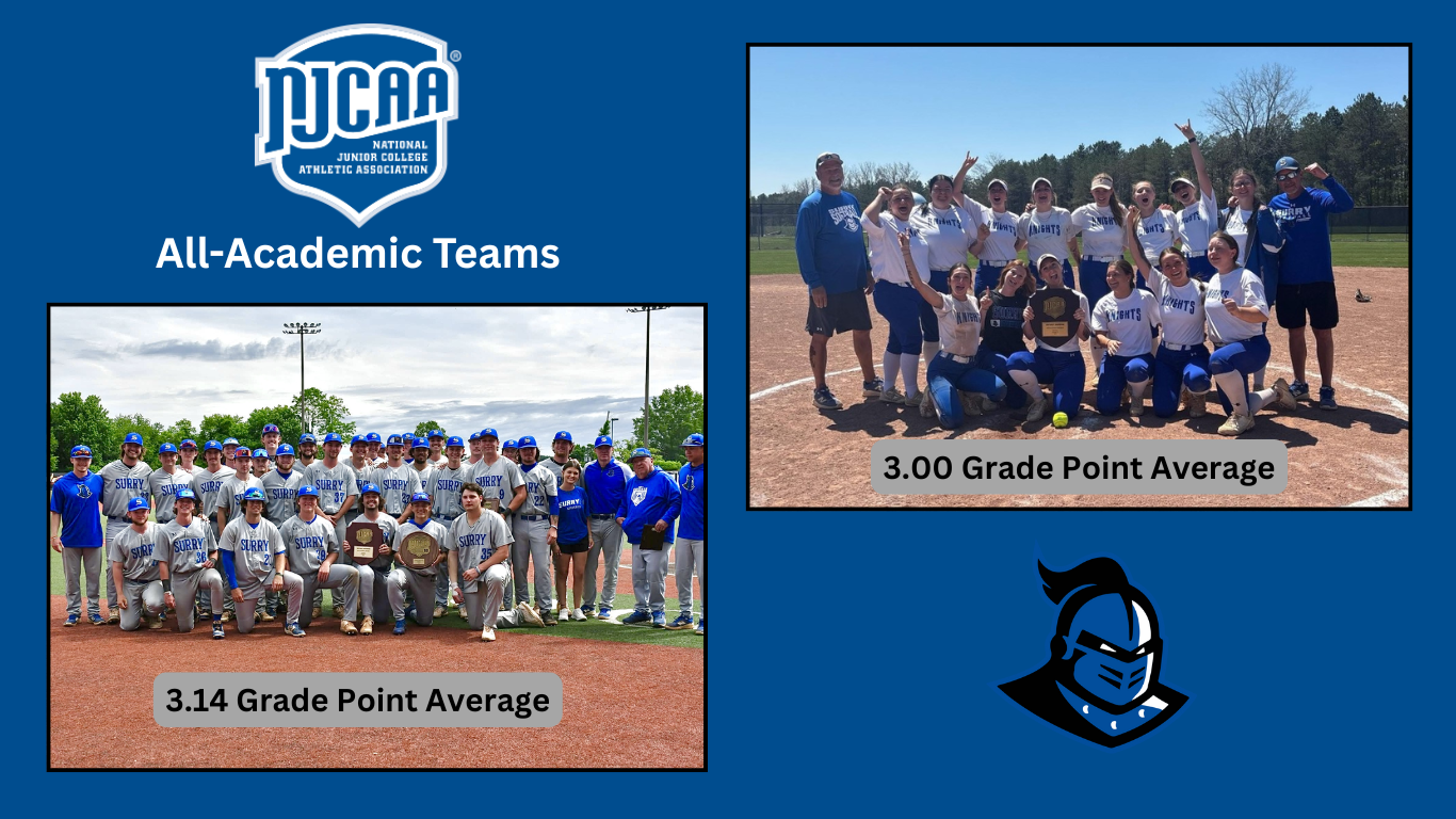 Surry Baseball and Softball Teams Earn NJCAA All-Academic Honors